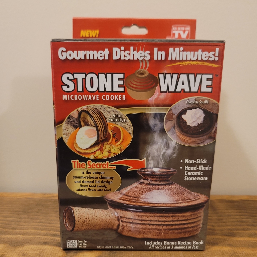 Stone Wave Ceramic Microwave Cooker,  Brown